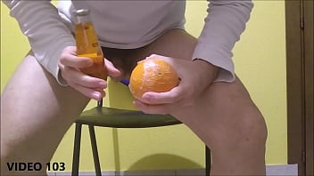 thumb crazy insertion  for my ass an orange and a bo orange and a bo orange and a bot