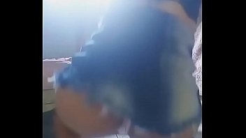 Young girl dancing funk with panties stuck in her ass  