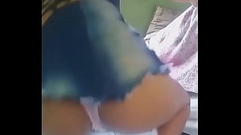 Young girl dancing funk with panties stuck in her ass  