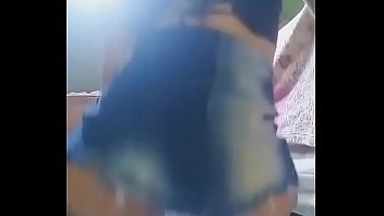 Young girl dancing funk with panties stuck in her ass  