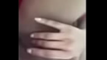 Sexy young ebony fingers her pussy put 1