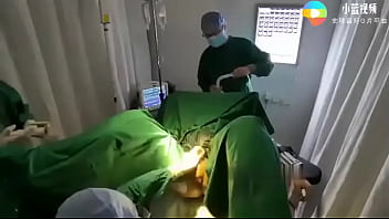 doctors make him cum and squirt on operating table