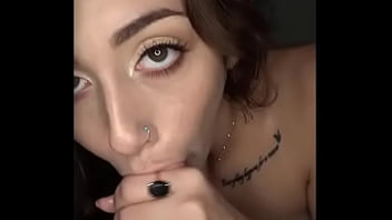 Horny girlfriend gives a filthy blowjob to her boyfriend - Dani Blu