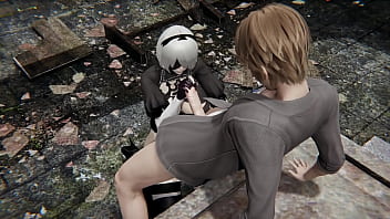thumb 2b automata fuc  ked hard  