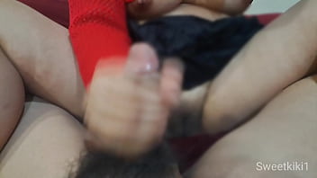 She makes me so horny I can't stand it. I suck my dick so hard.