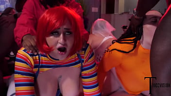WILD PAWG BBW AND BBC HALLOWEEN ORGY