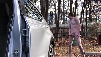 JO Feet While Nude At CarPark Lot Dec 2019