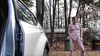 JO Feet While Nude At CarPark Lot Dec 2019