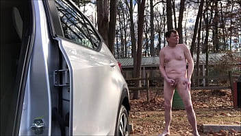 JO Feet While Nude At CarPark Lot Dec 2019
