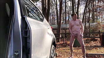 JO Feet While Nude At CarPark Lot Dec 2019