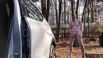 JO Feet While Nude At CarPark Lot Dec 2019