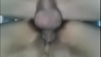 Spreading the female teacher's pussy and stuffing his cock in her clit until her clit is wet.
