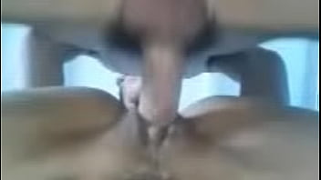 Spreading the female teacher's pussy and stuffing his cock in her clit until her clit is wet.