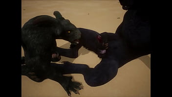 Wolf and goat jerk off - Wildlife