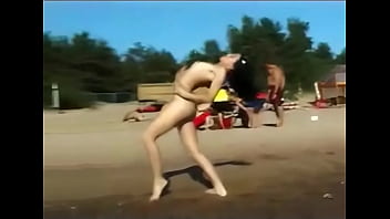 naturistcams.com Young nudist girl strips naked on a public ... 