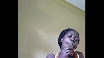 Solo ebony girl squirts