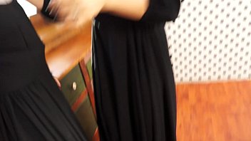 Nasty Catholic nuns making sins and licking pussy