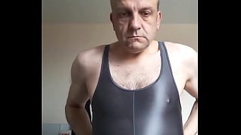 thumb my new romper s  hiny grey suit   