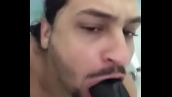 Cheating Faggot Whore Gagging On Big Dildo
