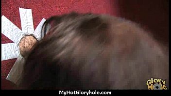 Ebony Slut Fucks A White Gloryhole Cock In Her First Interracial Scene 29