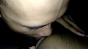 Lick the female teacher's pussy so she can get her clit wet.