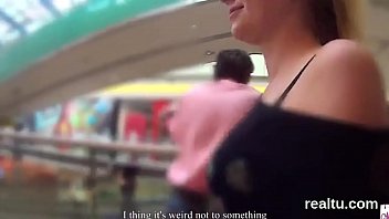 Gorgeous czech cutie gets seduced in the mall and reamed in pov