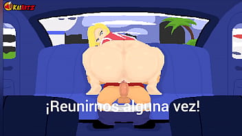 Androide # 18 folla con taxista, por un víaje.