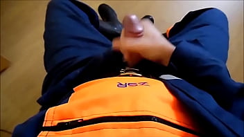Workie - Thick load on my shiny rubber boots (.com/workie)