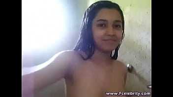 Asian nude in bathroom