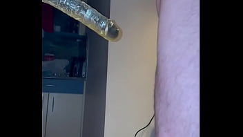 Amateur anal big dildo