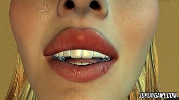 thumb naive blonde 3d  animated babe gets double pen gets double pen gets double pene