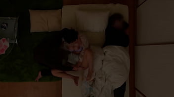 I called my friends over and fell asleep after drinking at home... When I woke up in the middle of the night, my friend Kano was defenseless... I knew it was bad, but I couldn't stand the woman's body in front of me...