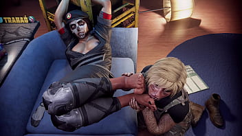 thumb cav helps valk  get a mouthful  