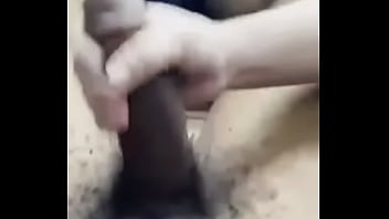 My white treesh gets a mouth full