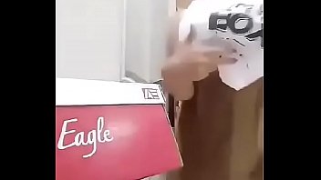 Eagle Boob Slip Show Delivery Guy
