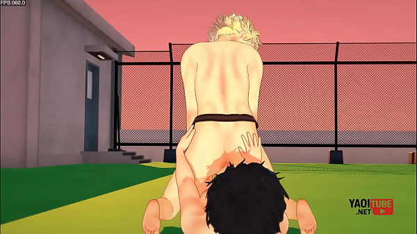 Anime srác izgatottan élvez a barátja arcába