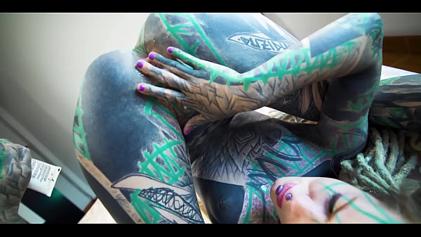 Tattooed girl loves deep anal gaping and cum play Thumbnail