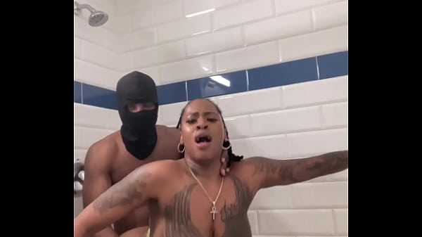 Busty chick Marrijanee gets fucked in her ass in shower!