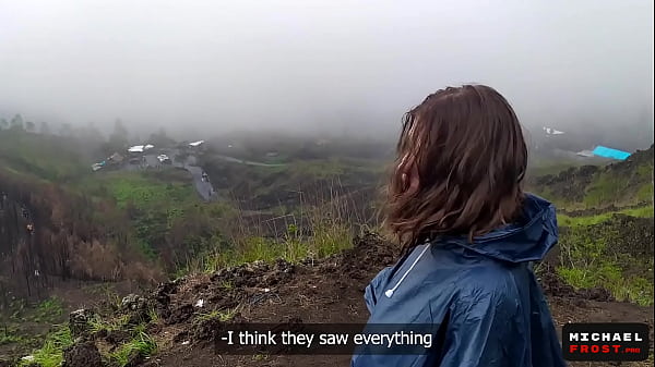 The Riskiest Public Blowjob In The World On Top Of An Active Bali Volcano - POV