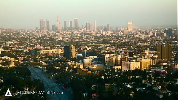 MODERN-DAY SINS - Wife Lets Bi-curious Husband Try His First Dick Bareback! INTERRACIAL THREESOME!