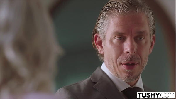 TUSHY Blonde hottie Scarlett has anal fun with her boss