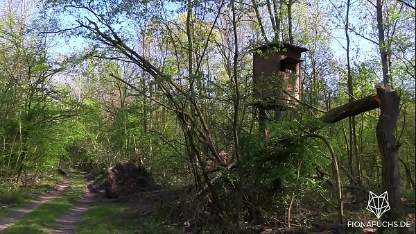 Amazing teen with big ass gets fucked in the forest | POV Fiona Fuchs