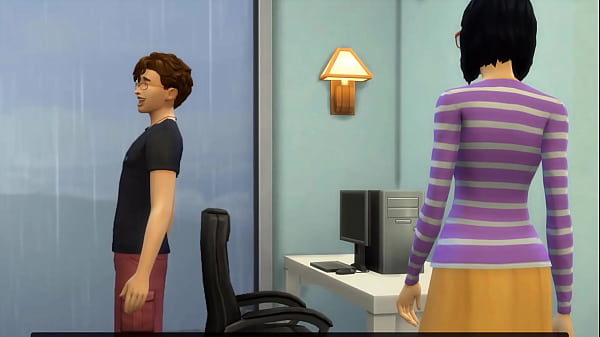 Step-Mom caught StepSon watching porn and masturbating so this helps her first time having sex