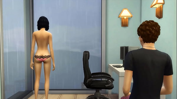 Step-Mom caught StepSon watching porn and masturbating so this helps her first time having sex