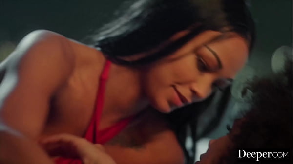 Deeper. Shy Alina and bestie Harley have intense threesome