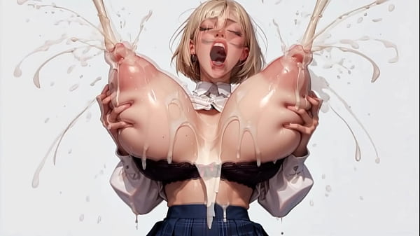 horny blonde AI 18  student roughly milks her plump massive tits Thumbnail