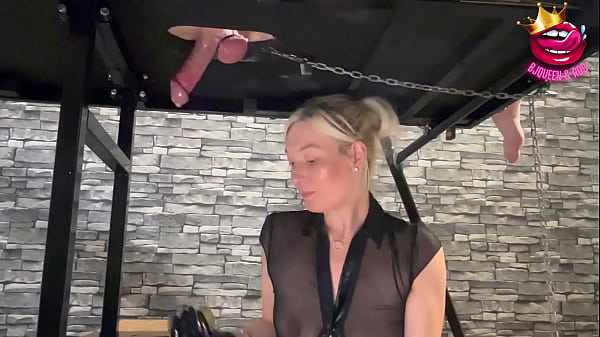 Milking table ruined orgasms session