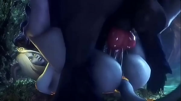 Vérfarkas és tündér vad szexben