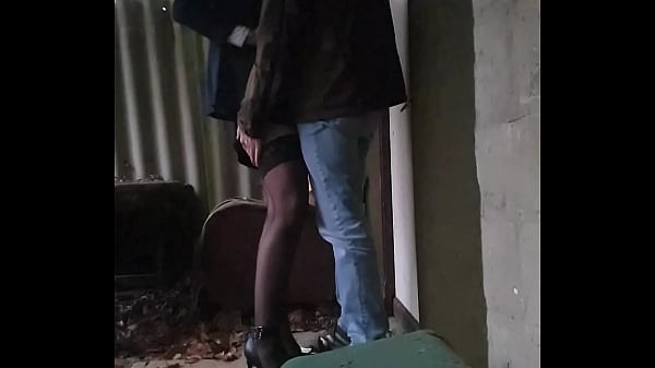 Hot milf in stockings deepthroat abandoned cabin forest