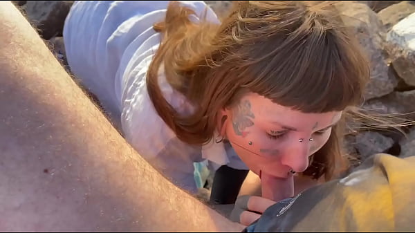 I suck on the beach and get cum in my mouth Thumbnail